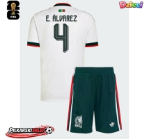 Meksyk Edson Alvarez #4 Koszulka Wyjazdowa dzieci MŚ 2026 Krótki Rękaw (+ krótkie spodenki)